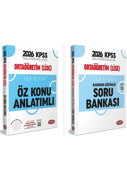 Data 2026 Kpss Ortaöğretim Lise Öz Konu Anlatımlı + Soru Bankası
