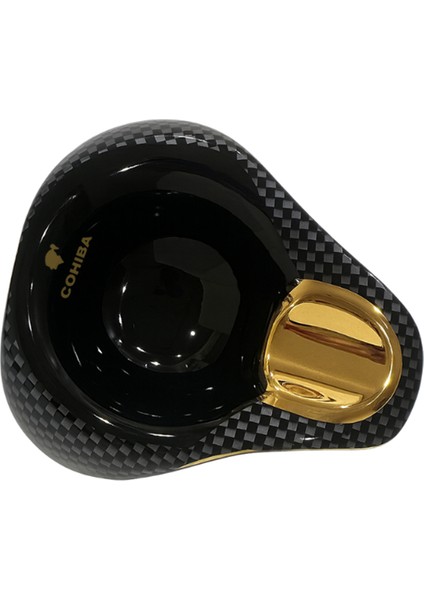 Karbon Desenli Siyah Porselen Tekli Puro Küllüğü