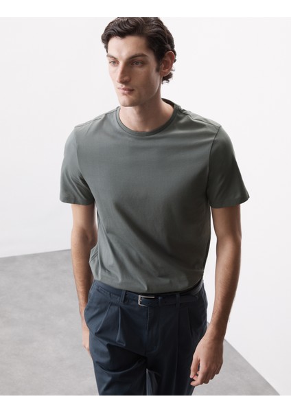 Pure Supima® Slim Fit Premium Pamuklu T‑Shirt