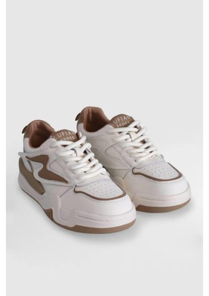 Maya Hakiki Deri 4cm Kalın Taban Sneaker Spor Ayakkabı modelleri