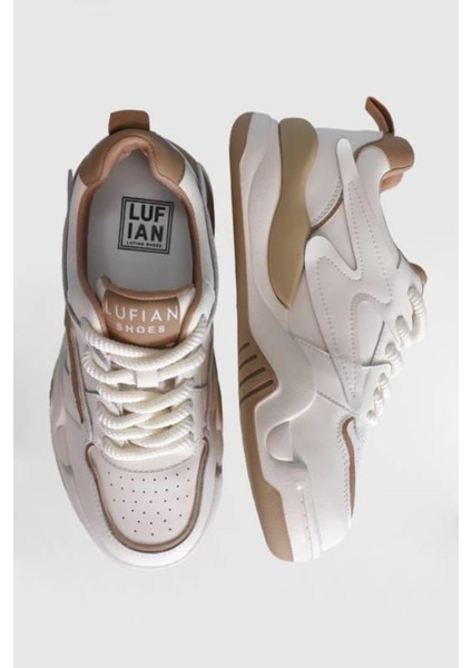 Maya Hakiki Deri 4cm Kalın Taban Sneaker Spor Ayakkabı fırsatları