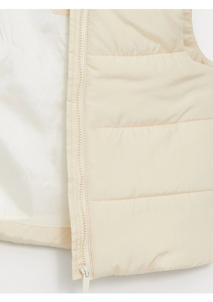 Lcw Kids Bej Kapüşonlu Kız Çocuk Şişme Yelek modelleri