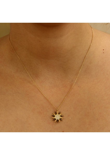 14 Ayar Altın Güneş Figürlü Kolye fiyatları