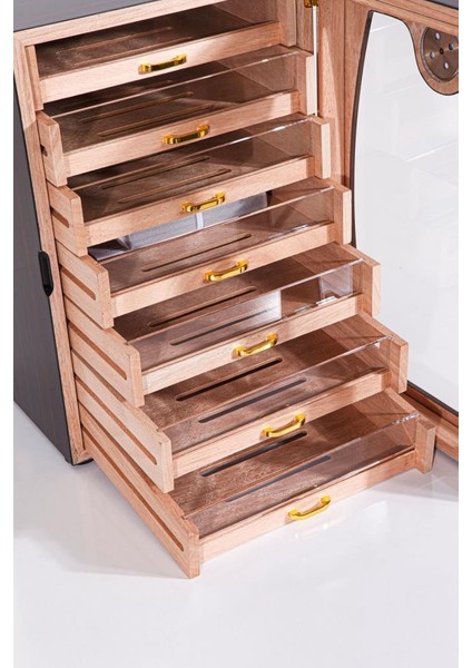 La Rioja 7 Çekmeceli Sedir Humidor Puro Kutusu indirimleri