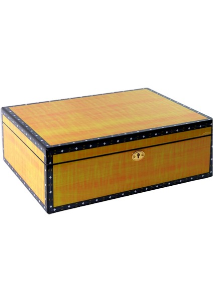 Premiumquality Flamengo Sarı Desenli Sedir Humidor Puro Kutusu fiyatları