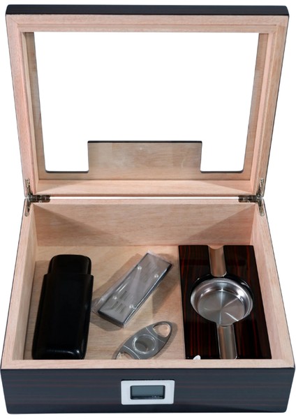 Premiumquality Laureles Kahverengi Sedir Humidor Puro Seti modelleri