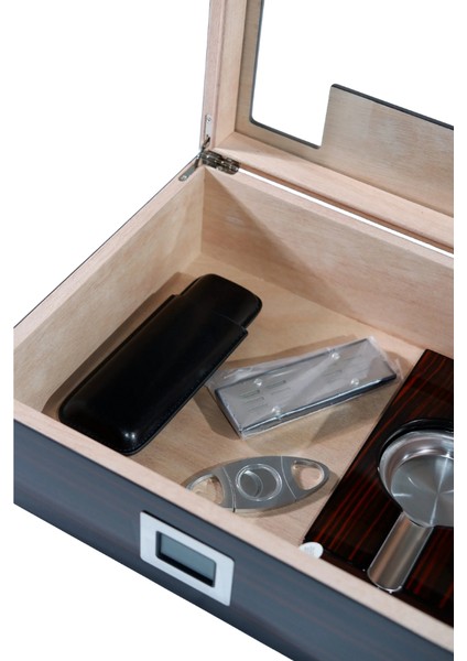 Premiumquality Laureles Kahverengi Sedir Humidor Puro Seti indirimleri