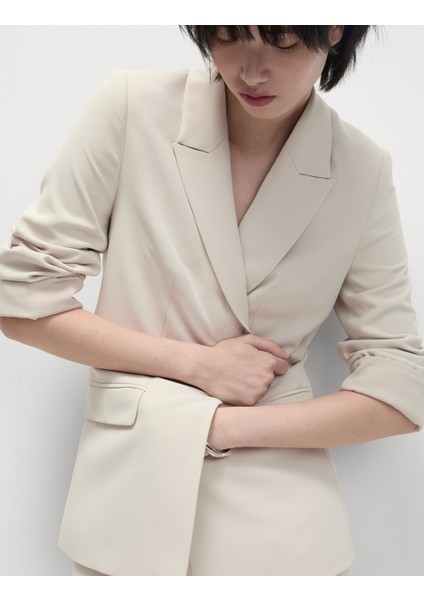 Relaxed Fit Blazer Ceket