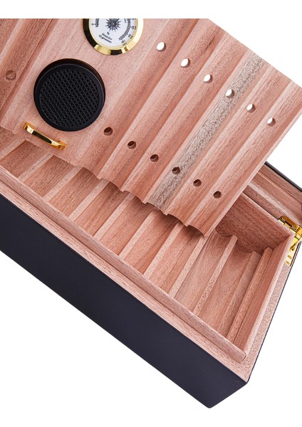 Premiumquality Tocoa Siyah Sedir Humidor Puro Kutusu fiyatları