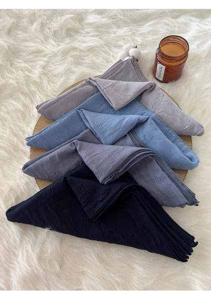 Vavscarfs Bambu Kraş Eşarp Hijab Kraş Eşarp Gri-Ivory-Koyu Gri- Lacivert fiyatları