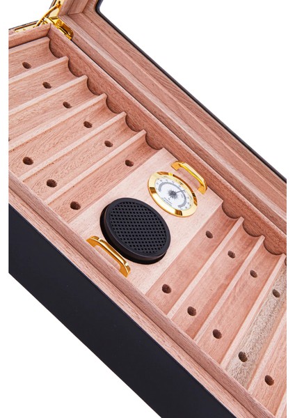 Premiumquality Tocoa Siyah Sedir Humidor Puro Kutusu modelleri