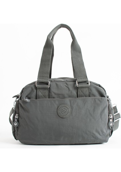 Unisex Krinkle Kumaş Omuz ve Çapraz Çanta