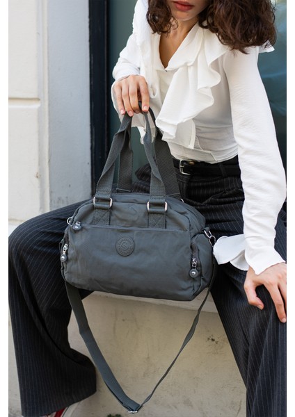 Unisex Krinkle Kumaş Omuz ve Çapraz Çanta indirimleri