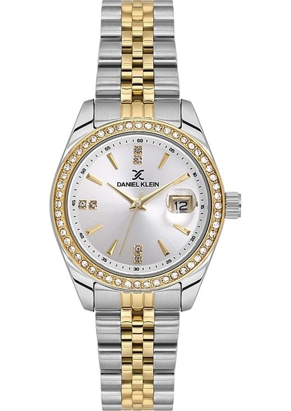 Danıel Kleın DK102-DKE.6.10943-4 Altın Kaplama Taşlı Kadın Kol Saati