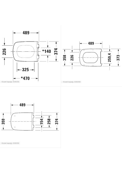 Klozet Kapağı Durastyle Amortisörlü 374X489 mm 0060590000 fiyatları