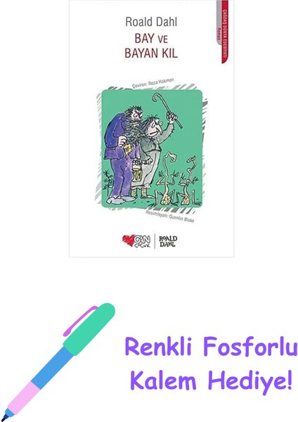 Bay ve Bayan Kıl + Renkli Fosforlu Kalem