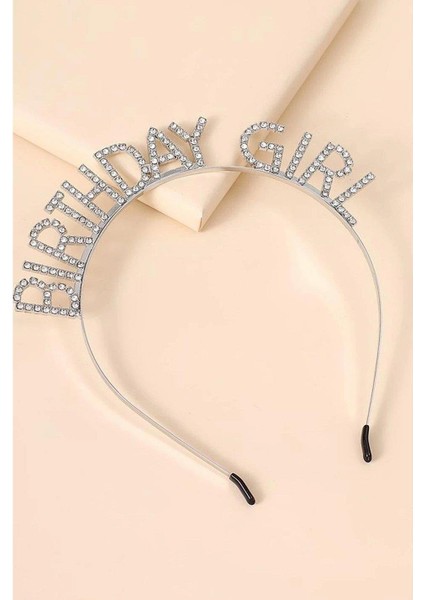 Taç Metal Taşlı Birthday Girl Gümüş fiyatları