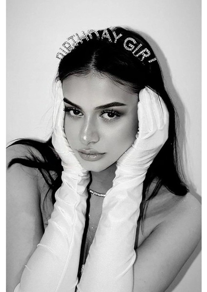 Taç Metal Taşlı Birthday Girl Gümüş indirimleri