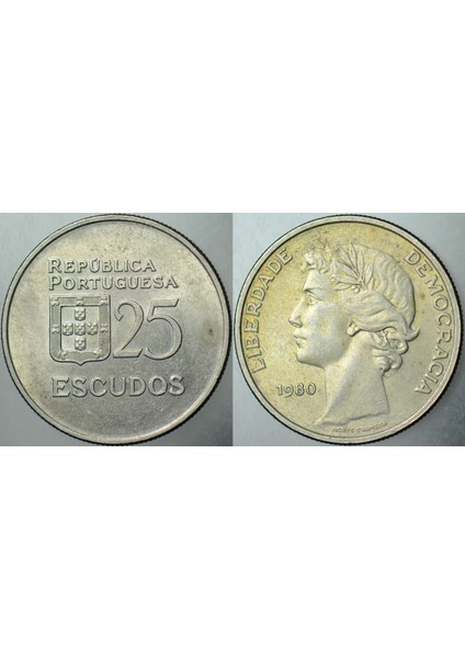 Portekiz 25 Eskudo 1980.