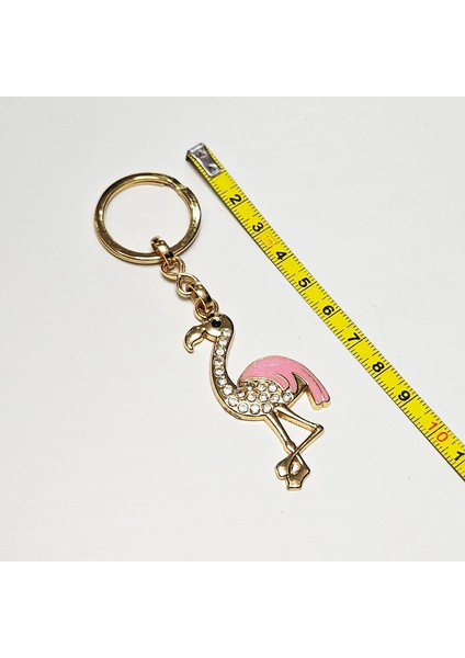 Anahtarlık Çanta Aksessuarı Parlak Taşlı Flamingo Anahtarlik modelleri