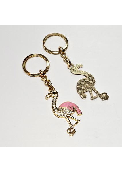 Anahtarlık Çanta Aksessuarı Parlak Taşlı Flamingo Anahtarlik fırsatları
