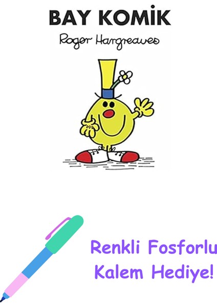 Bay Komik + Renkli Fosforlu Kalem