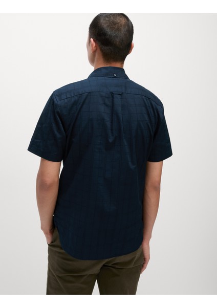 Kolay Ütülenen Saf Pamuk Dokulu Gömlek