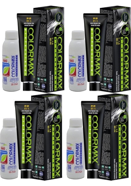 SPS920 Nouveau 2025/07.02 Bej Kumral 60 ml 4 Adet Saç Boyası + 4 Adet 90 ml Oksidan Set