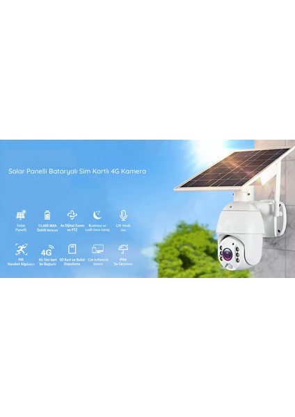 4g Solar Full Hd Sim Kartlı Interneti Içinde Sesli Alarmlı Metal Kasa Suya Dayanıklı fırsatları