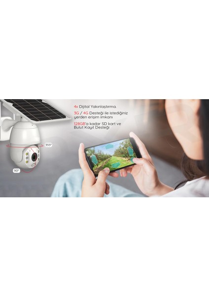 4g Solar Full Hd Sim Kartlı Interneti Içinde Sesli Alarmlı Metal Kasa Suya Dayanıklı indirimleri