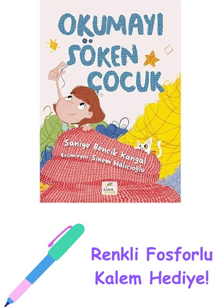 Okumayı Söken Çocuk + Renkli Fosforlu Kalem