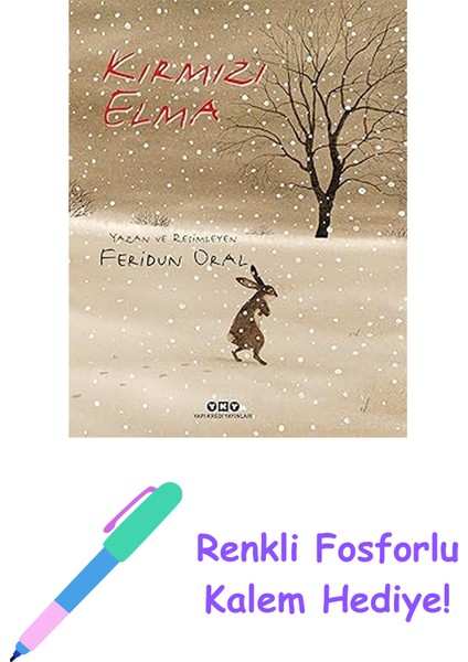 Kırmızı Elma (Karton Kapak) + Renkli Fosforlu Kalem