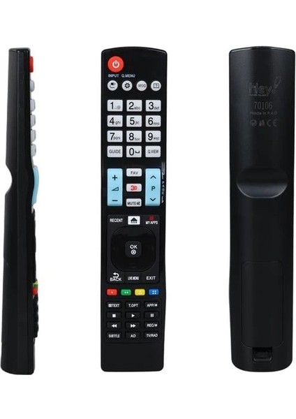 Lg Küçük Kalıp AKB74455403 Smart My Apps Tuşlu LCD LED Tv Kumanda (5047)