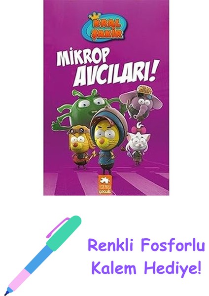 Kral Şakir Mikrop Avcıları 1 + Renkli Fosforlu Kalem