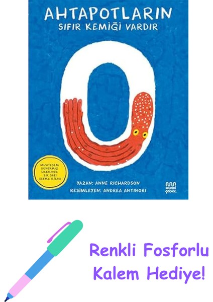 Ahtapotların Sıfır Kemiği Vardır + Renkli Fosforlu Kalem