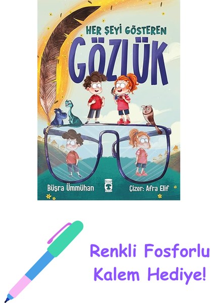 Her Şeyi Gösteren Gözlük + Renkli Fosforlu Kalem