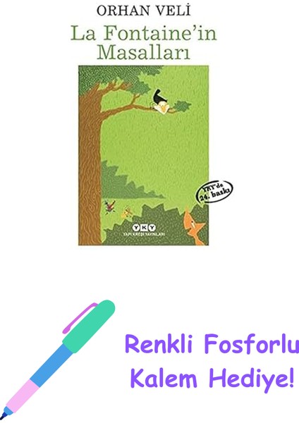 La Fontaine'in Masalları (Karton Kapak) + Renkli Fosforlu Kalem