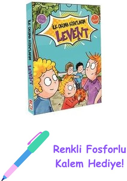 Levent-Ilk Okuma Kitaplarım-10 Kitap Takım + Renkli Fosforlu Kalem