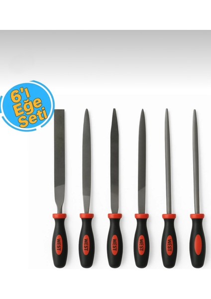 Maxstar 6'lı Eğe Seti SR1330 Törpü Eğe