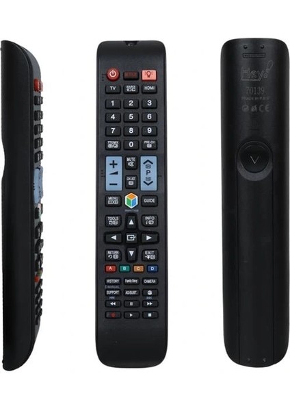 Küçük Kalıp RM-D1078+L Samsung Netflix Source Tuşlu LCD LED Tv Kumanda (5047)