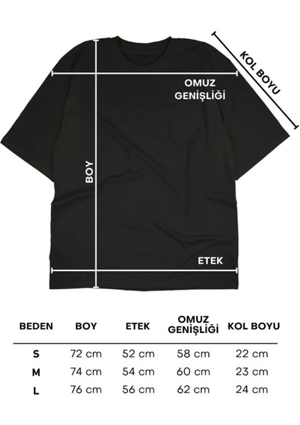 Shine Bright Baskılı Siyah Oversize Tişört indirimleri