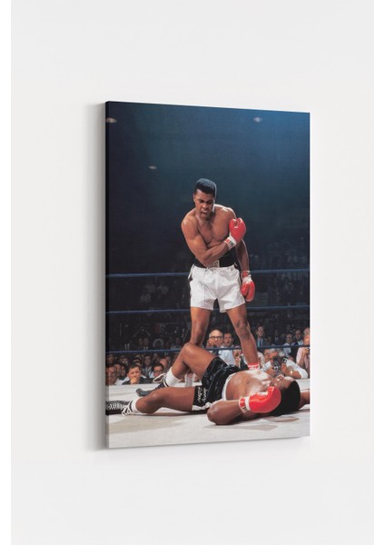 Muhammed Ali Kanvas Tablo Efsanevi Boks Maçı Knockout Anı fiyatları