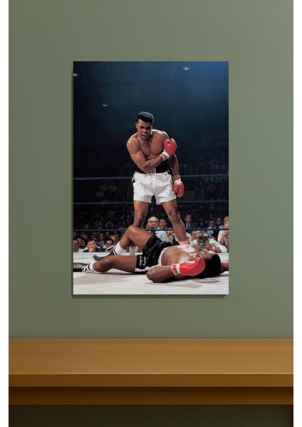 Muhammed Ali Kanvas Tablo Efsanevi Boks Maçı Knockout Anı modelleri