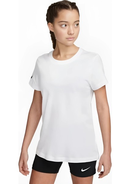 W N Park Beyaz Kadın Spor Tişört CZ0903-100