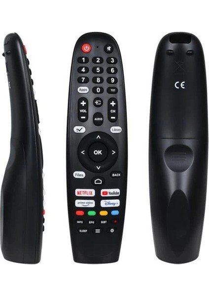 Strong - Fobem Ses Komutsuz Wholeos Netflix-Youtube-Prime Video-Disney Plus Tuşlu LCD LED Tv Kumandası (5047)