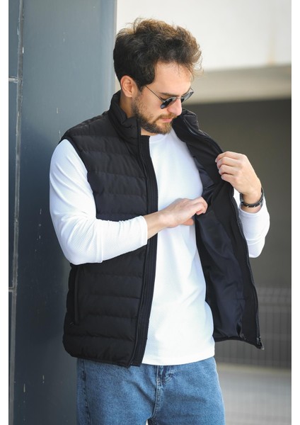 Doxfa Suya Dayanıklı Cepli Fermuar Detaylı Dik Yaka Erkek Şişme Yelek fiyatları