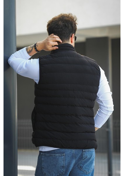 Doxfa Suya Dayanıklı Cepli Fermuar Detaylı Dik Yaka Erkek Şişme Yelek fırsatları