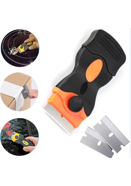 Çok Amaçlı Set Plastik ve Metal Tıraş Bıçağı Kazıyıcı, Pencere Camı Temizleyici, Film Araba ve Ev Için Yapıştırıcı Sökücü Aracı ST03 modelleri