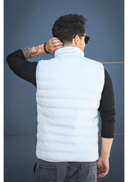 Doxfa Suya Dayanıklı Cepli Fermuar Detaylı Dik Yaka Erkek Şişme Yelek modelleri