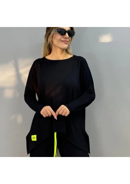 Mdb Kadın Iki Iplik Viskon Pamuk Kumaş Arma Detaylı Ikili Takım fırsatları